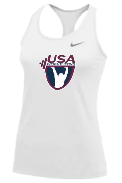 Nike Women's USA Weightlifting Balance Tank - White