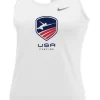 Nike Women's USAF Balance Tank - White