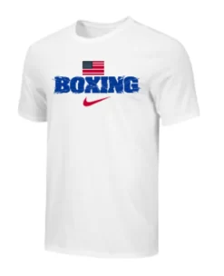 Nike Youth Boxing USA Flag Tee - White