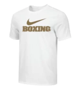 Nike Women's Boxing Shattered Logo Tee - Gold