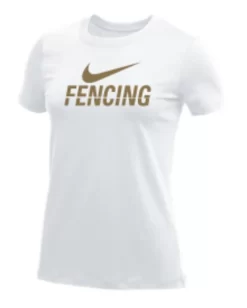 Nike Women's Fencing Tee - Gold/White