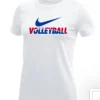 Nike Women's Volleyball Tee - White/Blue