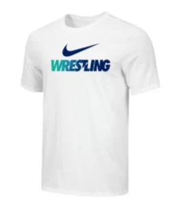 Nike Men's Wrestling Tee - White/Blue