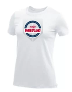 Nike Women's Wrestling Shield Tee - White