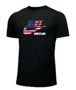 Nike Youth Wrestling USA Flag Tee - Black