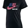 Nike Women's Wrestling USA Flag Tee - Black