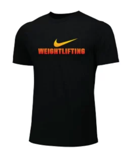 Nike Men's Weightlifting Tee - Black/Orange/Yellow