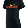 Nike Women's Weightlifting Tee - Black/Orange/Yellow