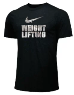 Nike Men's Weightlifting Tape Tee - Black