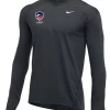Nike Men's USA Fencing 1/2 Zip Top - Charcoal