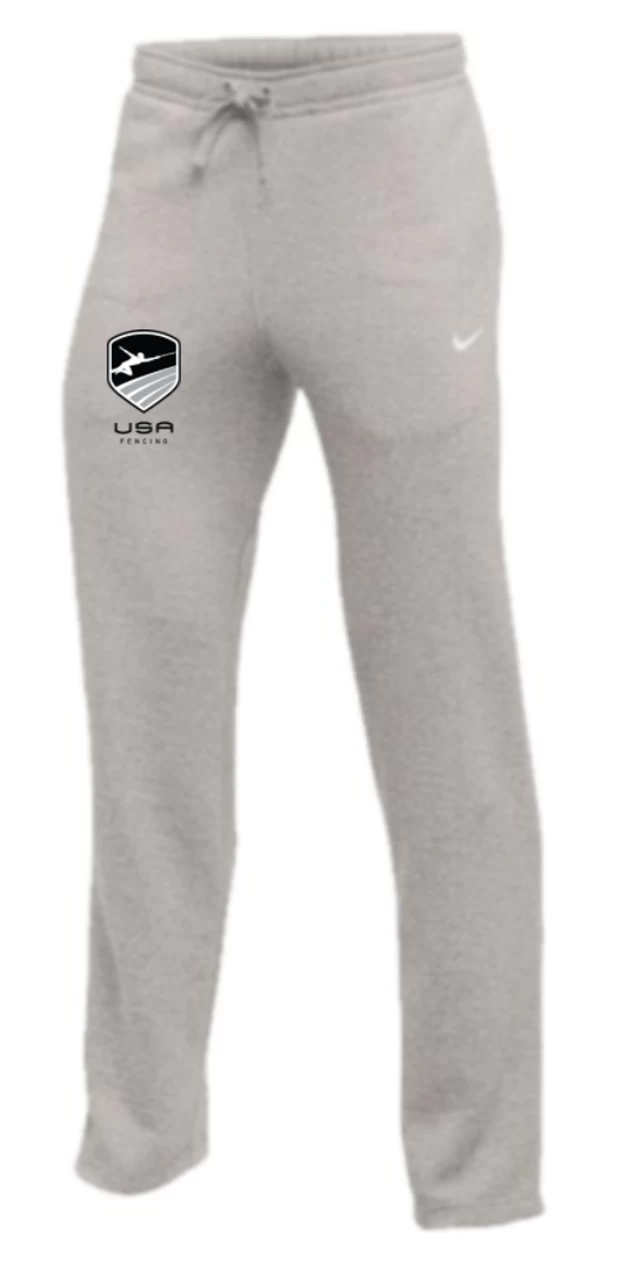 Nike Men's USA Fencing Club Fleece Pant - Heather Grey/Monocrome