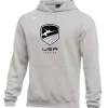 Nike Men's USA Fencing Club Fleece Pullover Hoodie - Heather Grey/Monocrome