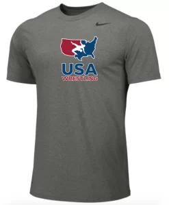 Nike Men's USA Wrestling Legend - Carbon Heather/ Black