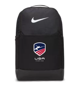 Nike USA Fencing Brasilia 9.5 Training Backpack - Black/White