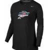Nike Women's USA Racquetball Legend LS Crew - Black/Black/Cool Grey