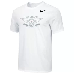 Nike Men's USA Fencing Legends Of The Piste Tee - White/Silver