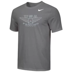 Nike Men's USA Fencing Legends Of The Piste Tee - Grey/Silver