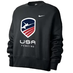 Nike Women’s USA Fencing Fleece Trend Crew - Black