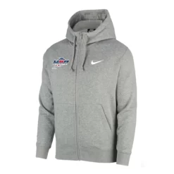 Nike Men's USA Racquetball Club Fleece Full Zip Hoodie - Grey