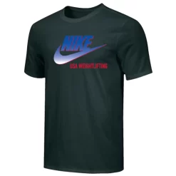 Nike Men's USA Weightlifting Nike Swoosh Tee - Black/Blue/Red