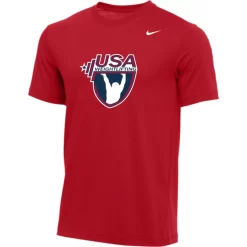 Nike Men's USA Weightlifting Tee - Red