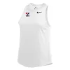 Nike Women's USA Wrestling Left Chest Dry High Neck Tank - White