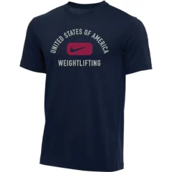 Nike Men's USA Weightlifting Arch USA Tee - Navy