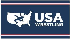 USA Wrestling Beach Towel - Blue/White/Red