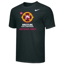 Nike Men's UWW Asian Championships Astana 2023 Tee - Black