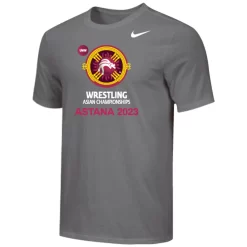 Nike Men's UWW Asian Championships Astana 2023 Tee - Grey