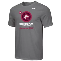 Nike Men's UWW U23 European Championships Bucharest 2023 Tee - Grey