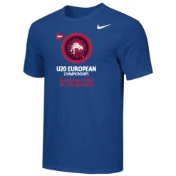 Nike Men's UWW U20 European Championships Santiago 2023 Tee Tee - Royal