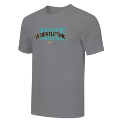 Nike Men's Weightlifting Arch Tee - Grey/Orange/Blue