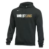 Nike Men's Wrestling Club Fleece Hoodie - Black/White/Gold