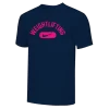 Nike Men's Weightlifting Swoosh Tee - Navy/Fluorescent Pink
