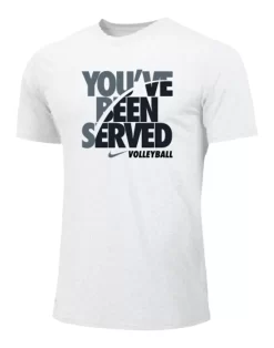 Nike Men's Volleyball You've Been Served Tee - White/Grey/Black