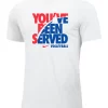 Nike Women's Volleyball You've Been Served Tee - White/Red/Blue