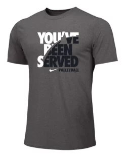 Nike Men's Volleyball You've Been Served Tee - Grey/White/Black