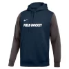 Nike Men's Field Hockey Club Fleece Color Block Hoodie - Navy/Grey