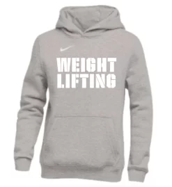 Nike Women's Weightlifting Club Fleece Hoodie - Grey/White