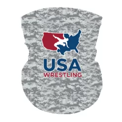 USA Wrestling Neck Gaiter - White/Digi Camo