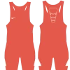 Nike Youth Grappler Elite Wrestling Singlet - Orange / White