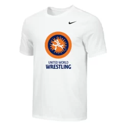 Nike Youth UWW Circle Logo Tee - White/Orange/Blue