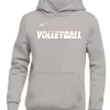 Nike Women's Volleyball Club Fleece Hoodie - Grey/White