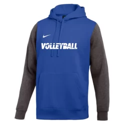 Nike Men's Volleyball Club Fleece Color Block Hoodie - Royal/Grey